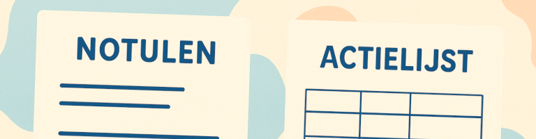 Illustratie bij: Wat is het verschil tussen een actielijst en notulen?